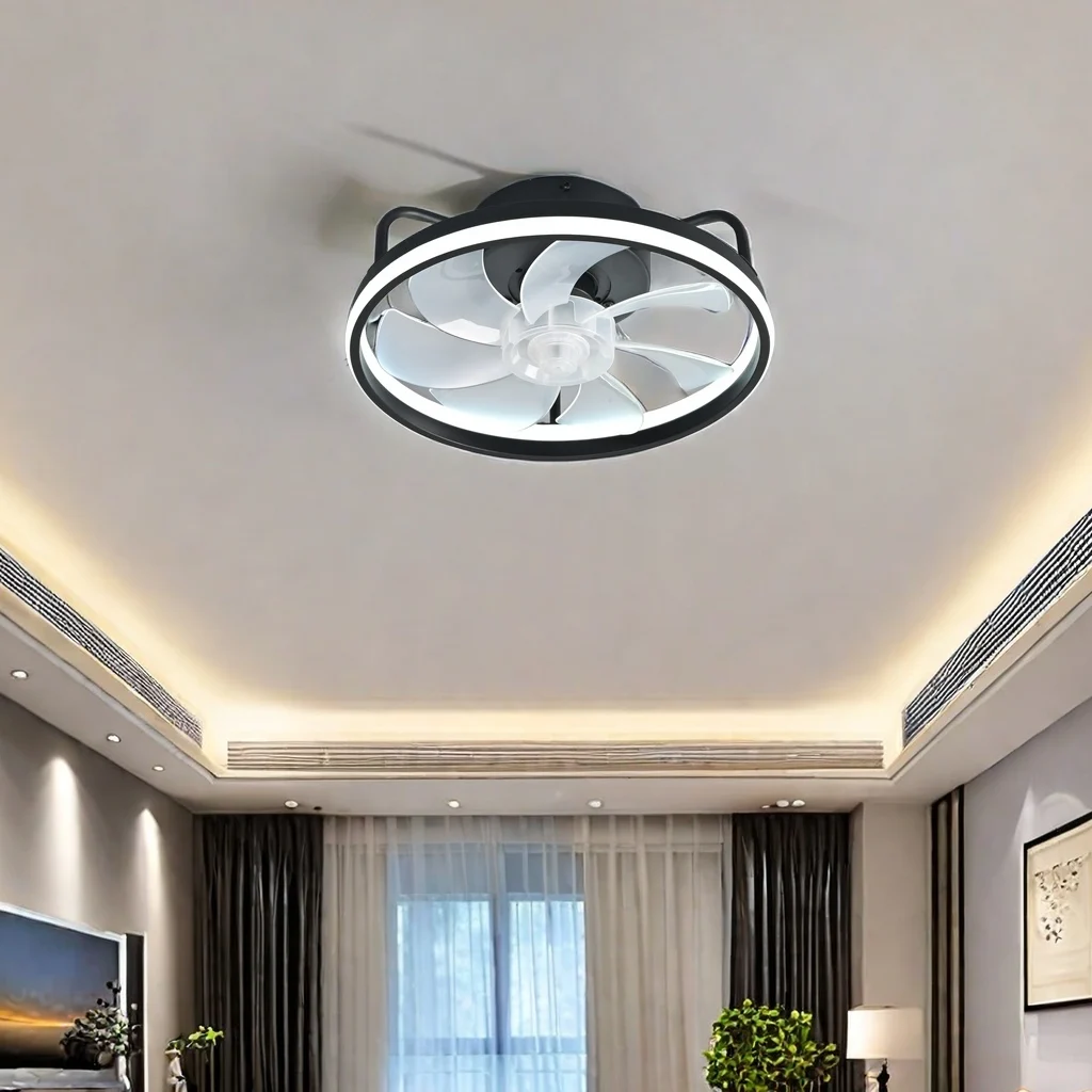 Ceiling Fan Mount - 2-in-1 moderne slimme plafondventilator slaapkamer plafondventilator