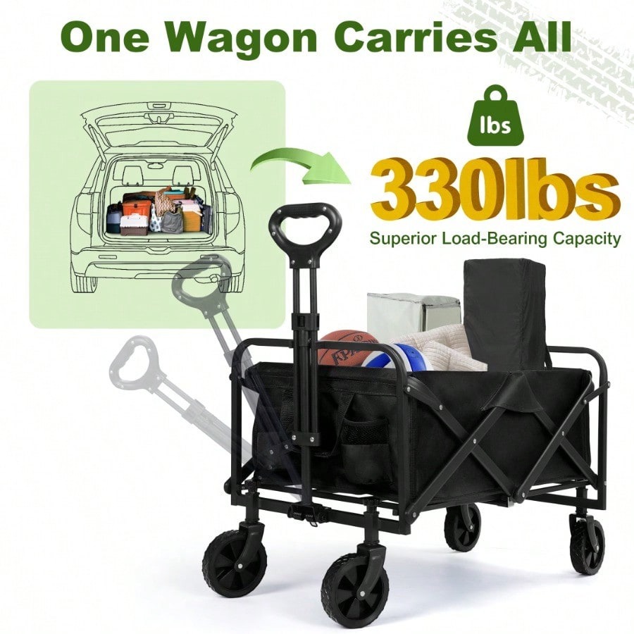 Home Improvement Outlet Stores - Zware multifunctionele transportkar met opklapbaar metalen