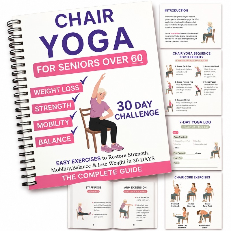 Home Improvement Books - 30-daagse stoelyoga-gids, zacht fitnessboek voor ouderen