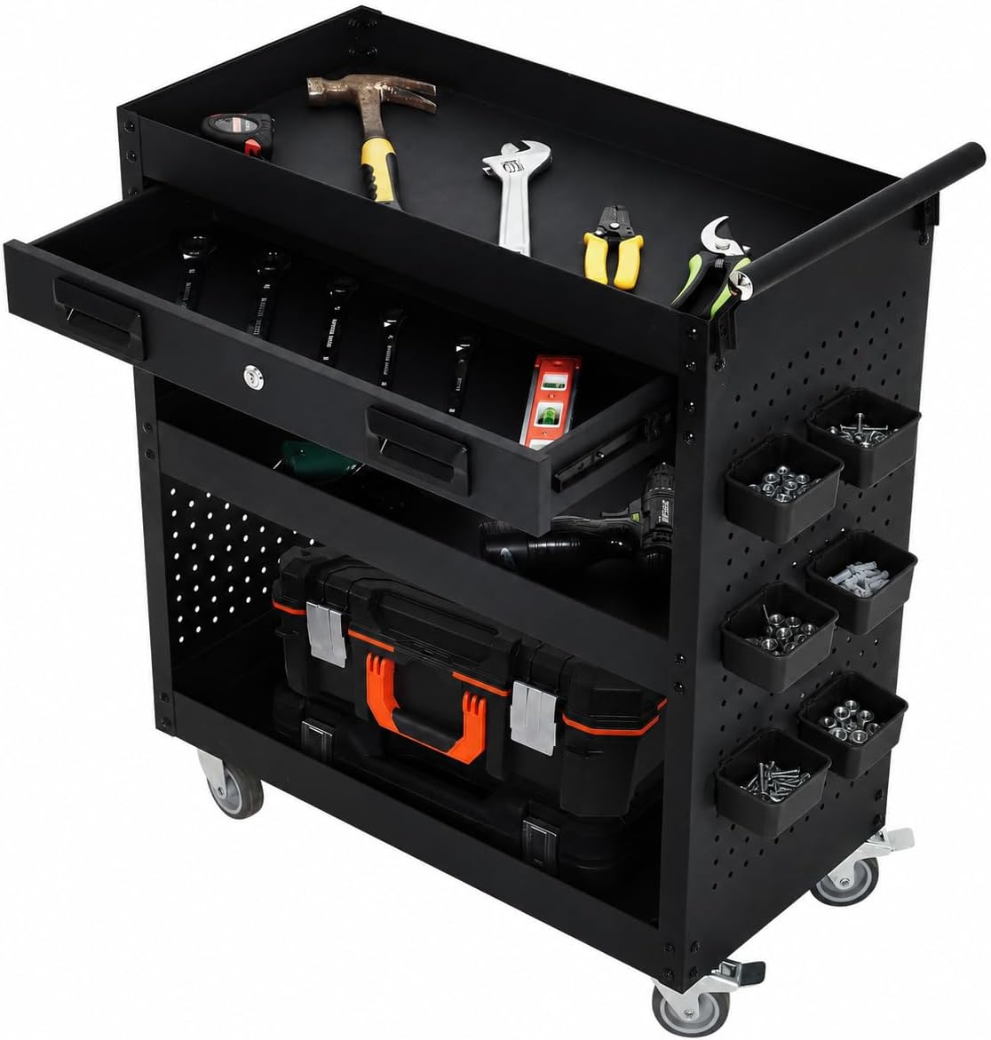 Home Improvement Outlet Stores - Tacleekii 27 inch gereedschapswagen met wielen,