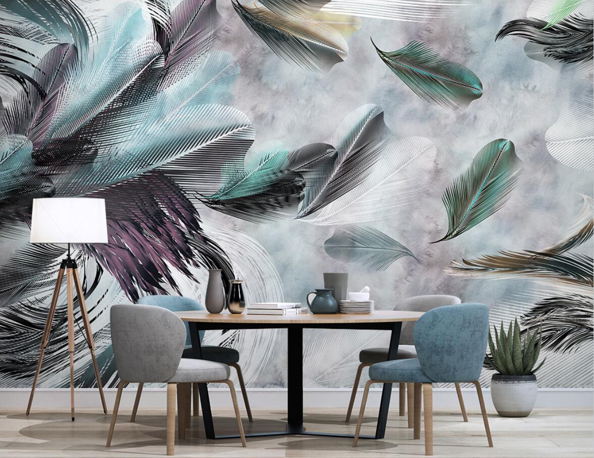 Home Improvement Background - Custom Nordic veer lijnen muurschildering wallpapers