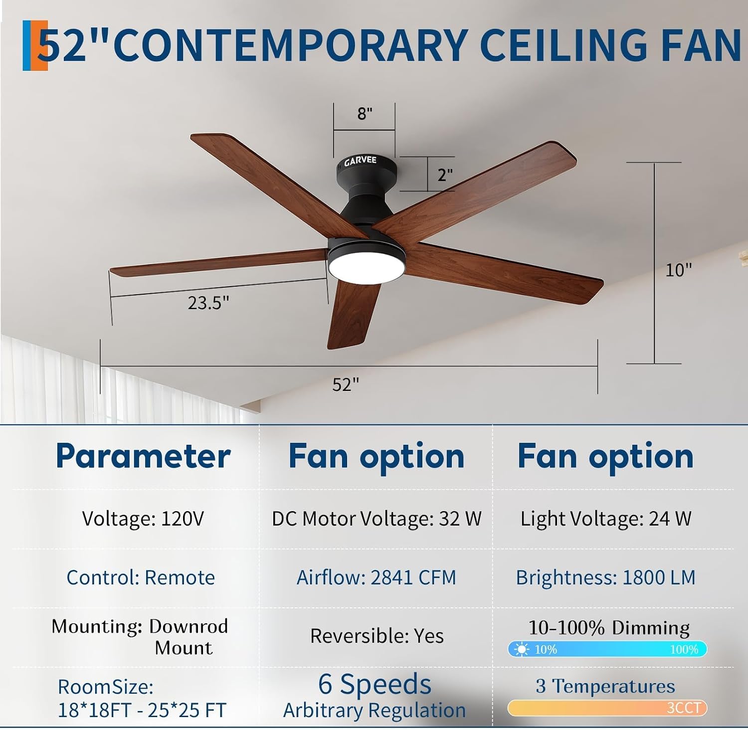 42/52 inch plafondventilatoren - Ceiling Fan Mount recensie en prijs