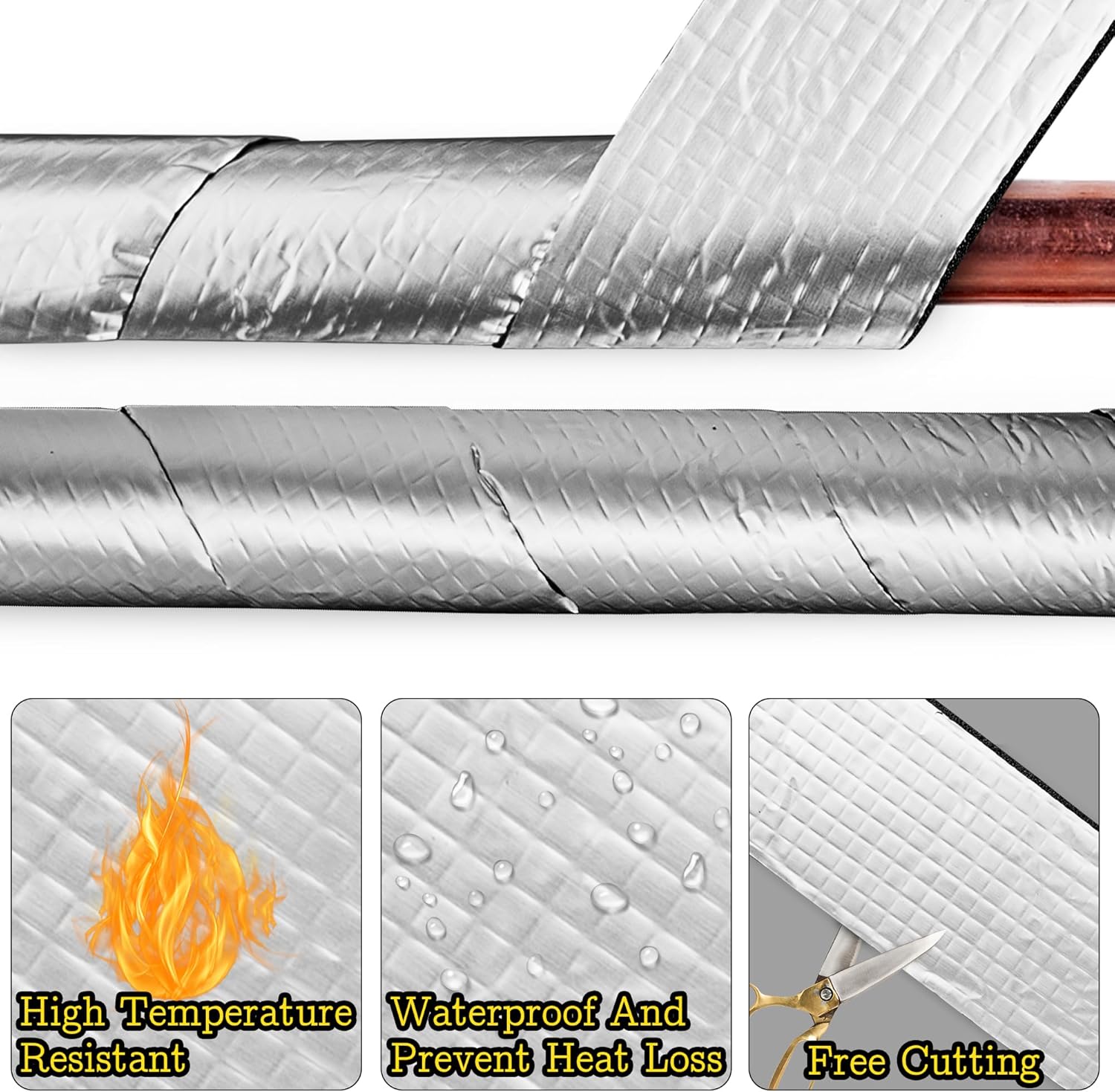 1-5Roll aluminiumfolie schuimp - Pipe Insulation Foam recensie en prijs