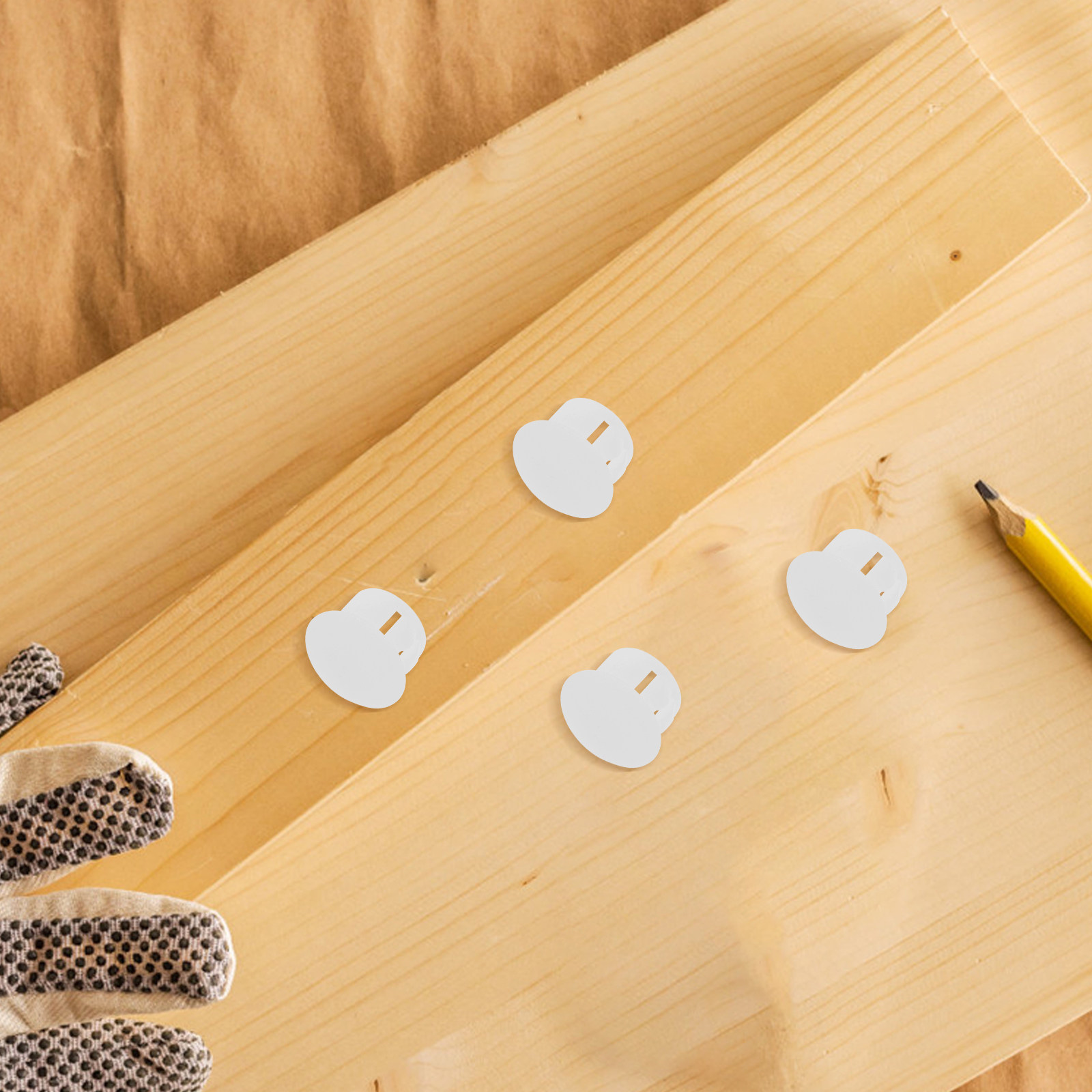 100 stuks witte plastic gatenp - Home Improvement Ending recensie en prijs